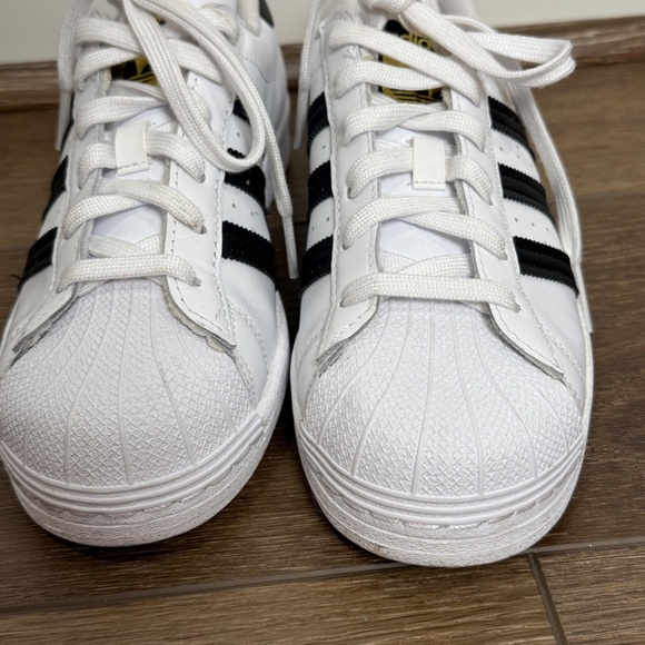 Women's Adidas Originals Superstar II White/Black Size 7.5 Leather - Picture 3 of 10